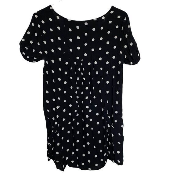 Anthropologie‎ Holding Horses Black/white polka dot tunic top blouse size small - Picture 3 of 6
